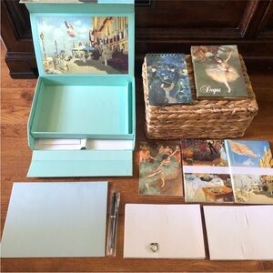 Monet Degas Correspondence set Artist prints notecards